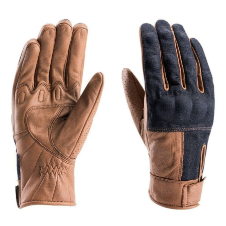 Cowboy Custom Manufacturer Factory Sales Multipurpose Denim Fabric Motorcycle Cycling Motorbike Washable Gloves