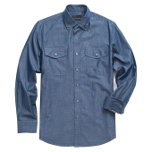 Mens Long Sleeved Denim Shirt