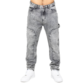 Mens Straight Leg Jeans Regular Fit Carpenter Casual Denim Trousers Pants