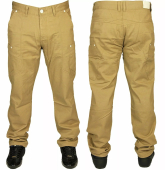 Mens Denim Jeans Straight Fit Regular Leg Pants