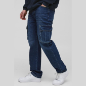 Straight Rigid Cargo Jeans