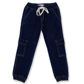 Boys cargo denim jogger