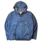 Denim Jacket Hooded Pullover