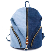 Japan Style Denim Backpack Durable Large Capacity Denim Bag Custom Laptop Travel Backpack